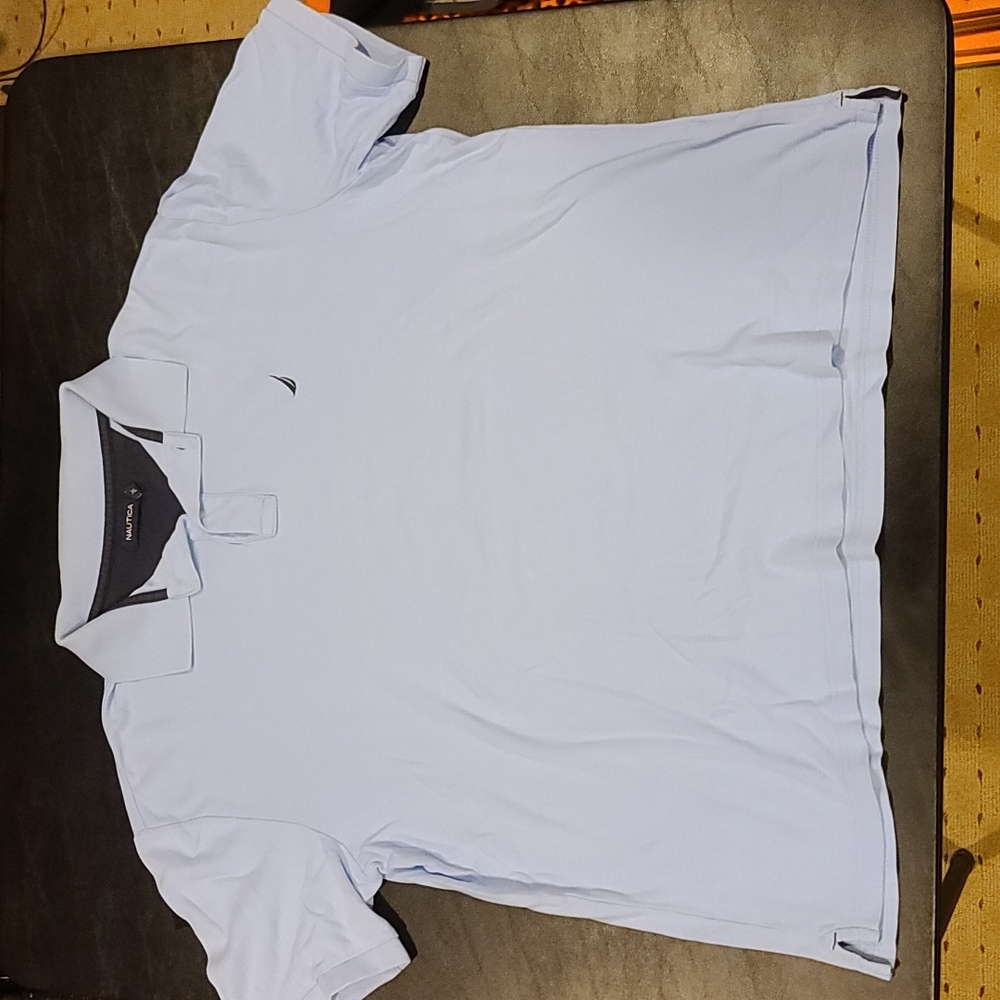 Nautica polo light blue size XL